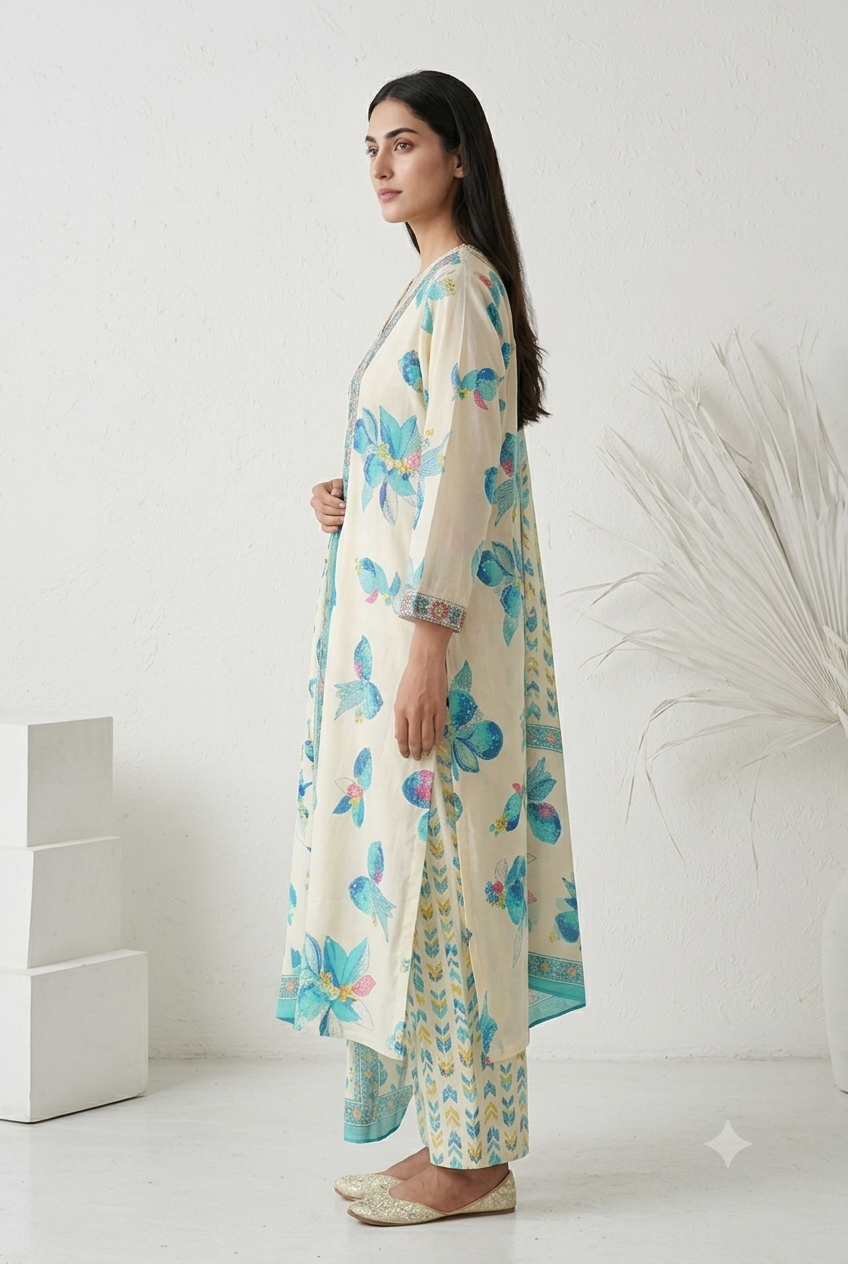 3 Piece Cotton Suit