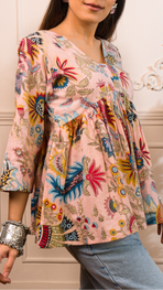 Cotton Peplum Top