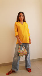 Mustard Cotton Tunic