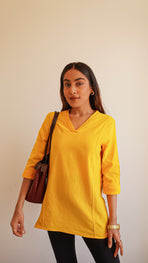 Mustard Cotton Tunic