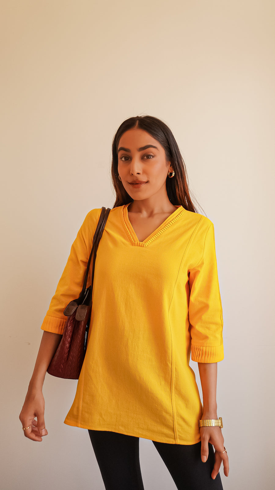 Mustard Cotton Tunic