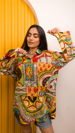Multi Color Cotton Shirt