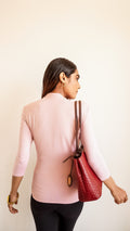 Pink Body Sculpt Stretchable Top