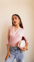 Pink Body Sculpt Stretchable Top