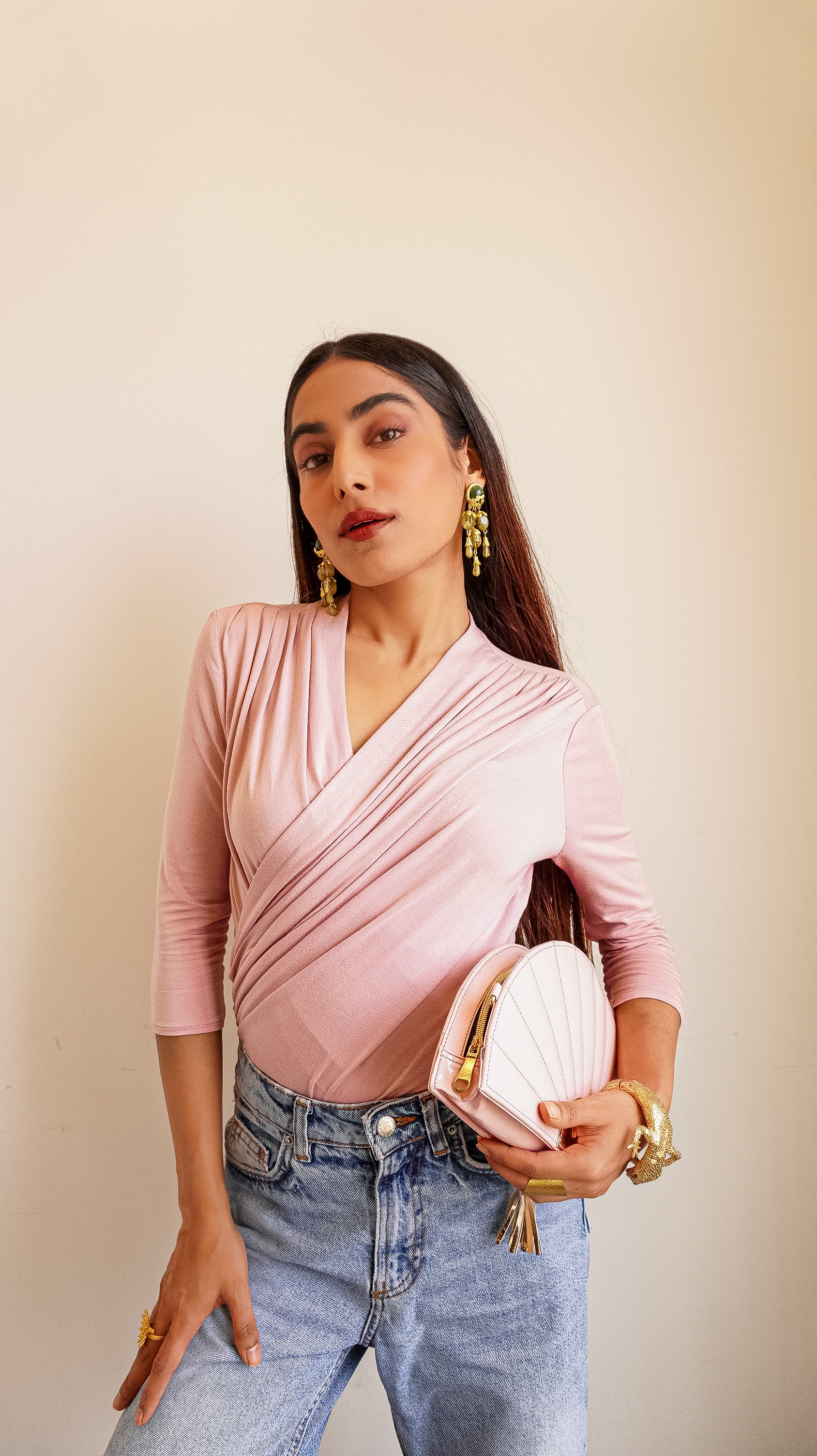 Pink Body Sculpt Stretchable Top