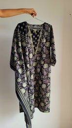 3 Piece Cotton Printed Suit