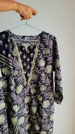 3 Piece Cotton Printed Suit